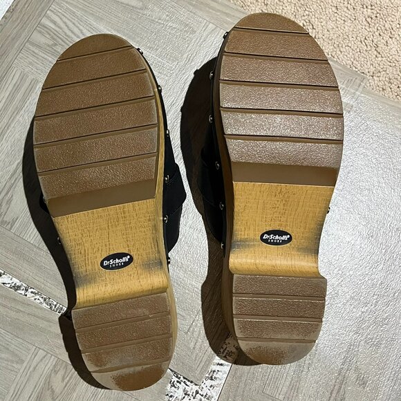 Dr Schools women clog Navy blue sustainable comfort for all sandal Size 8 - Picture 6 of 7